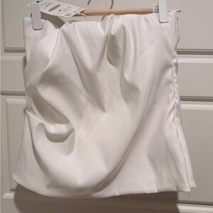 Zara Ruched Strapless Top